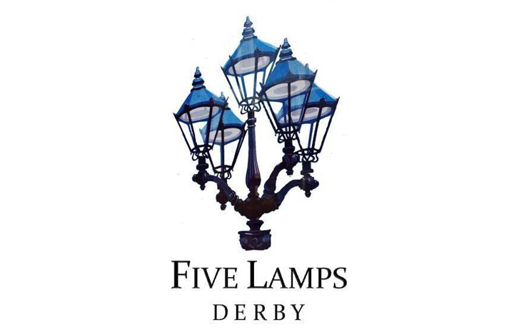 The Five Lamps logo